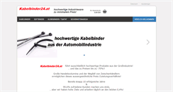 Desktop Screenshot of kabelbinder24.at